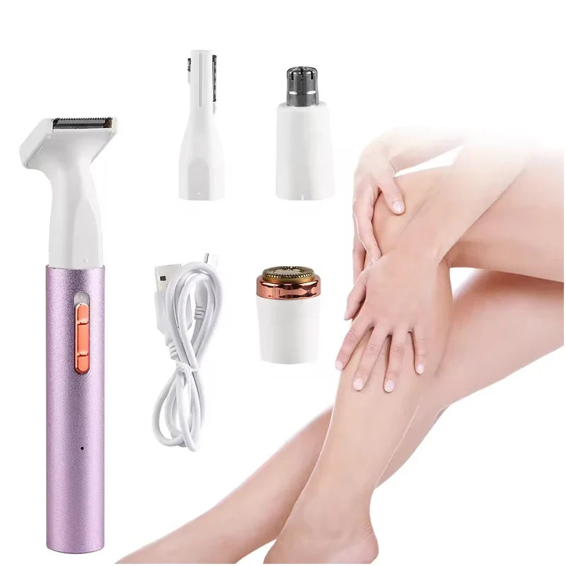 Rechargeable Portable Epilator – Face & Body Hair Trimmer