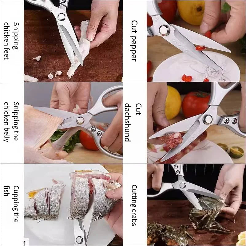 SK5 Stainless Steel Kitchen Scissors – Multifunctional Food Shears
