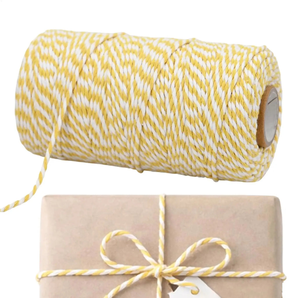 Natural Cotton Baking Twine 2mm x 328ft Kitchen String Rope