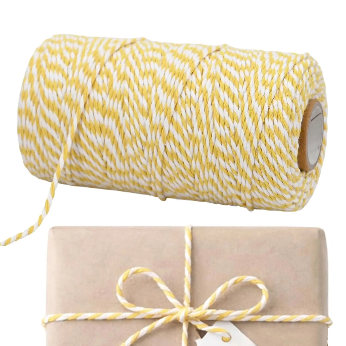 Natural Cotton Baking Twine 2mm x 328ft Kitchen String Rope