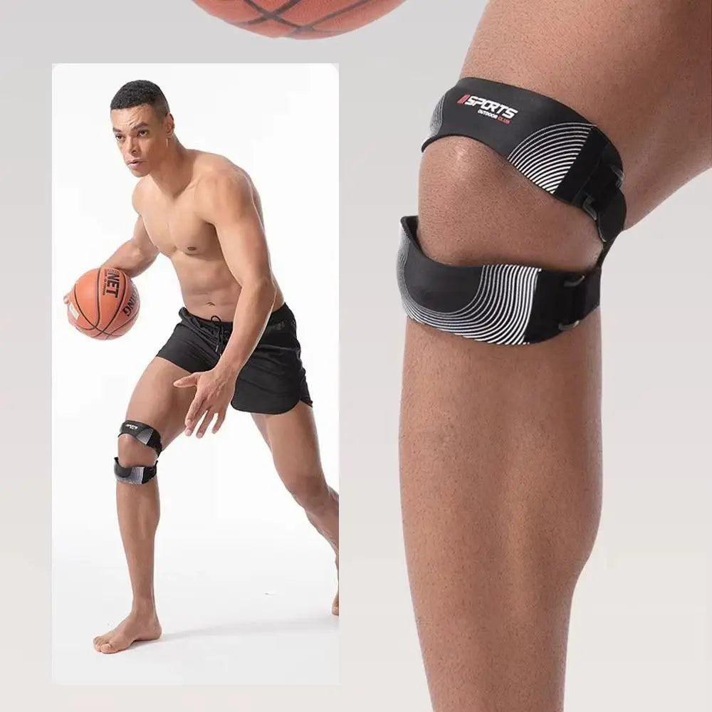 Adjustable Patella Knee Brace – Dual Silicone Pads & Support