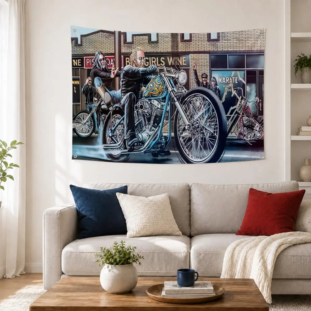 Easy Rider Movie Wall Flag – Indoor & Outdoor Art Banner
