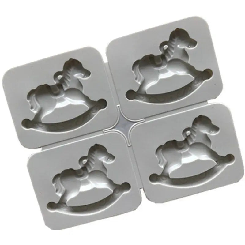 4-Cavity Trojan Horse Silicone Mold – Soap, Resin & Wax