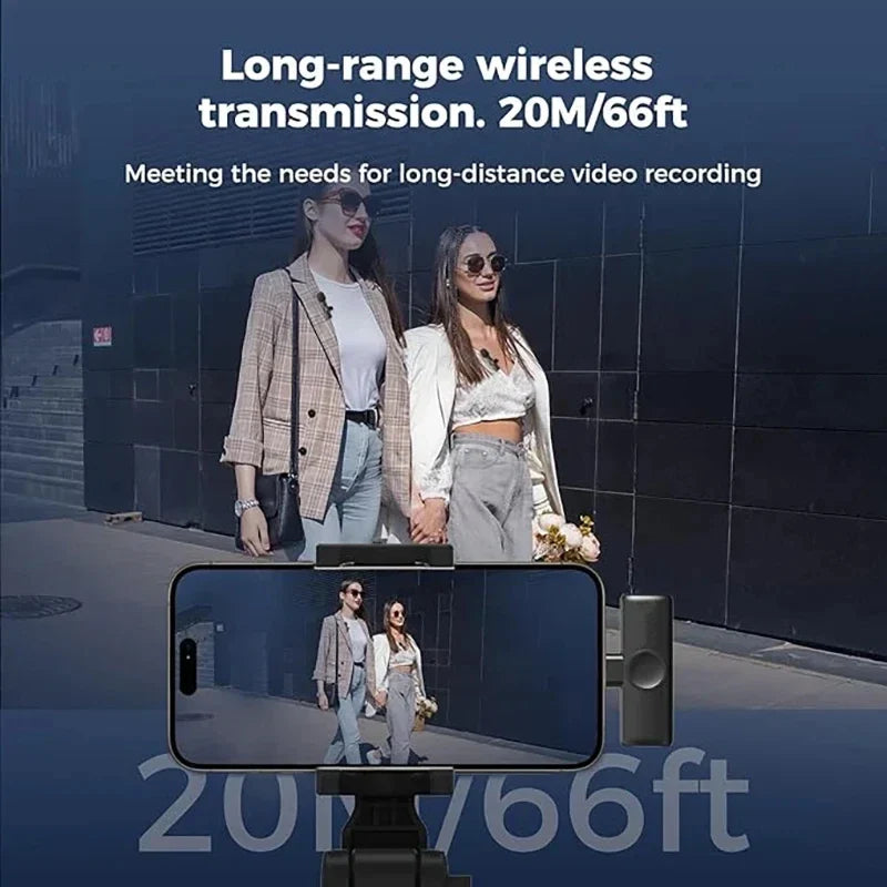 AyeBeau K11 Dual Wireless Lavalier Mic – iPhone & Android