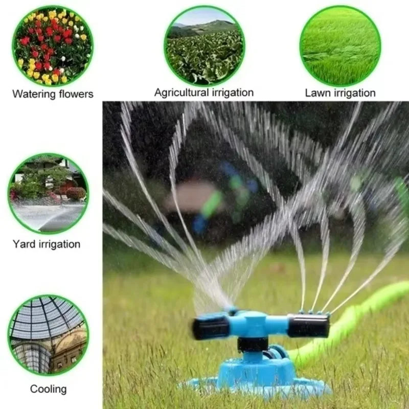 360° Rotating Garden Sprinkler – Automatic Lawn Irrigation