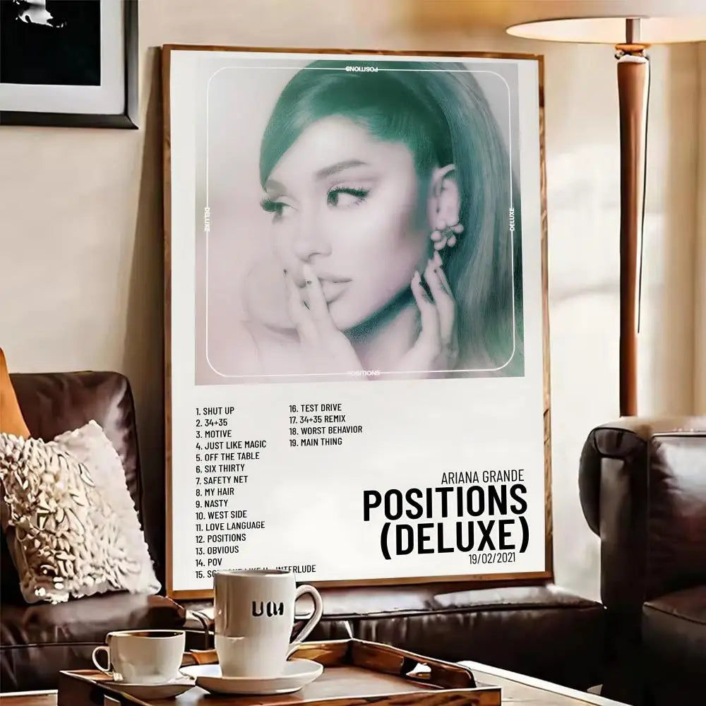 Ariana Grande Album Cover Canvas Poster | Music Wall Art