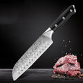 Damascus Steel Santoku Knife – Japanese Kitchen Cleaver