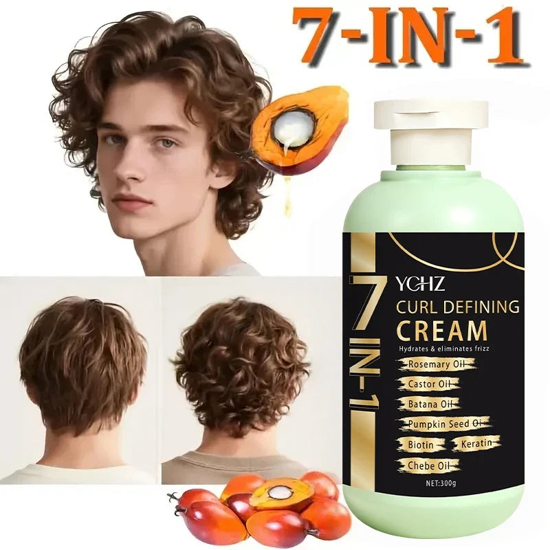 YCHZ Curly Hair Cream – Deep Moisture & Curl Enhancer 300g