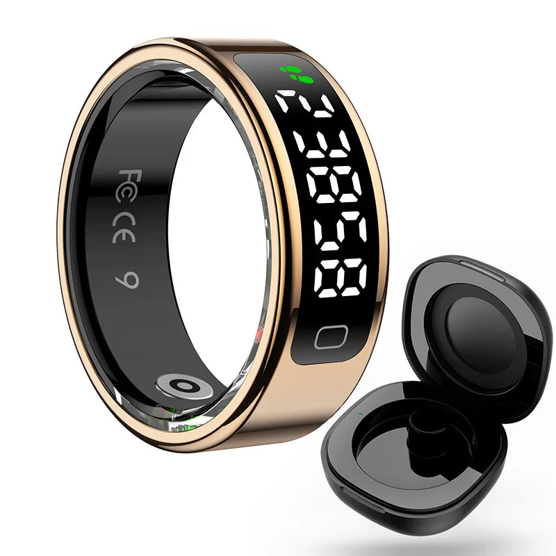 2026 R11C Smart Ring LED Display Screen Men Women Health Heart Rate