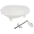 Dollhouse Miniature Bathtub – 1/6 Scale Bathroom Furniture Toy