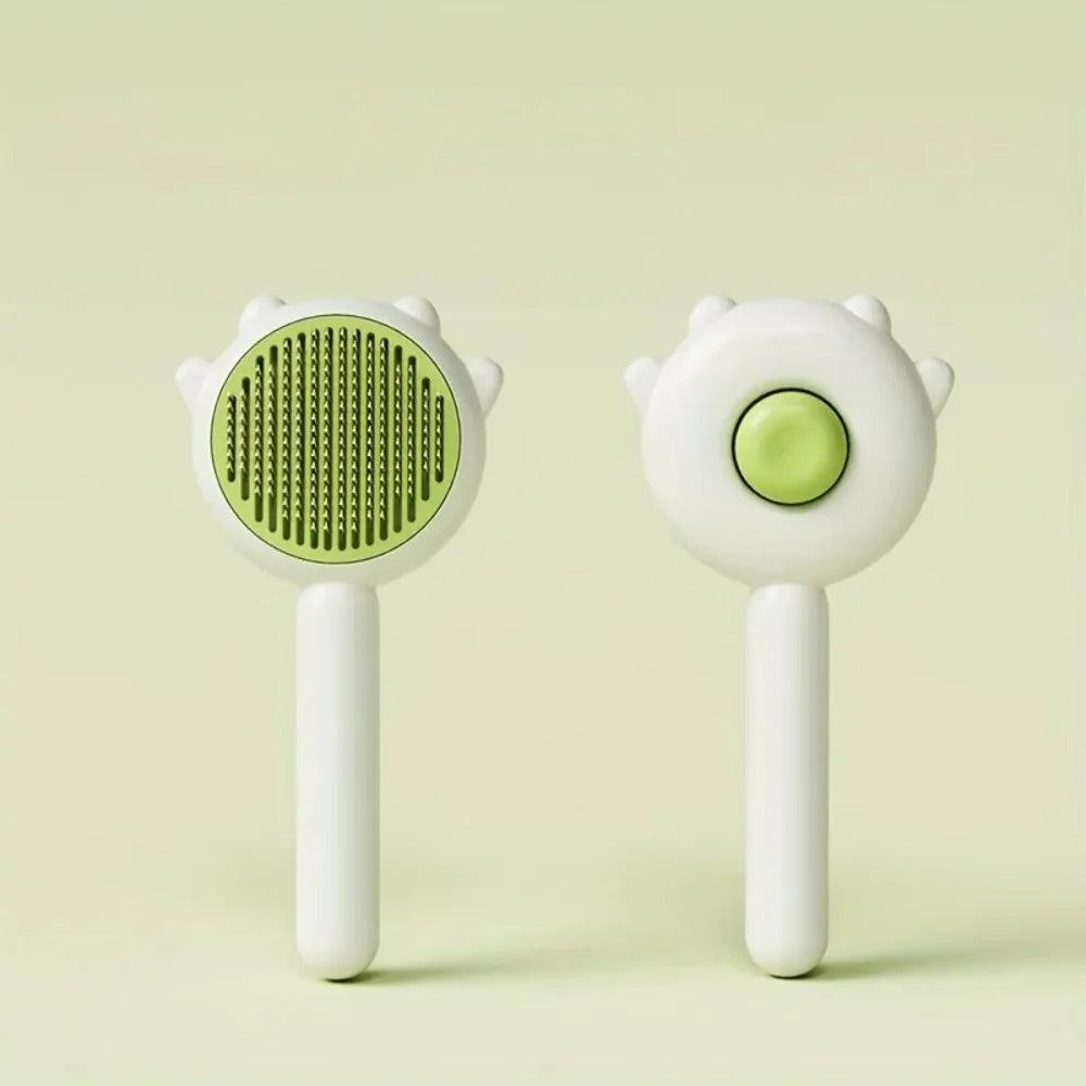 Pet Hair Remover Brush – Self-Cleaning Cat & Dog Grooming Tool
