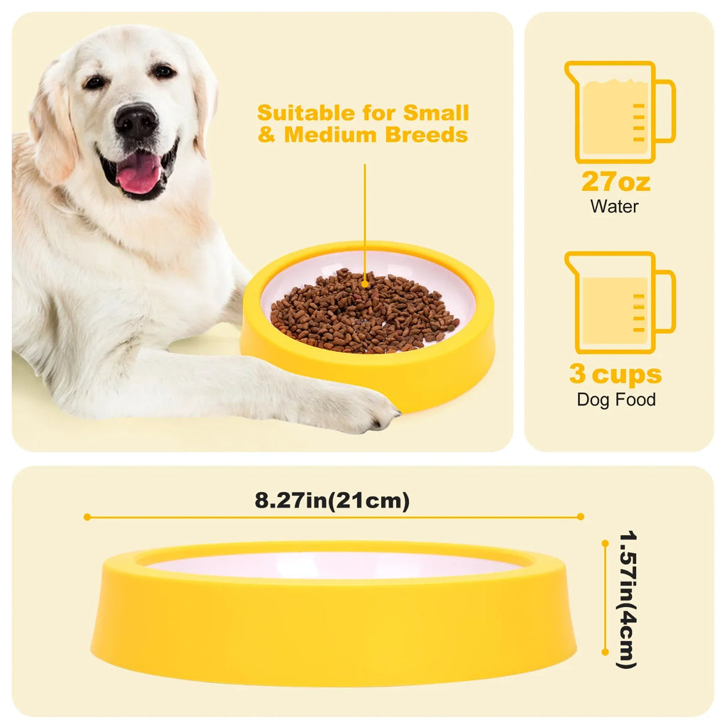 Pet Cat Dog Feeding Bowl Small Medium-sized Anti-spill PP Material