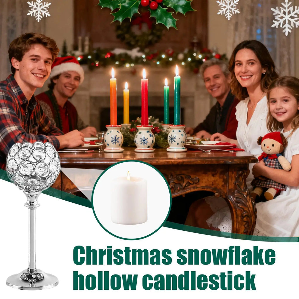 Elegant Vintage Crystal Candlestick Holders | Wedding & Home