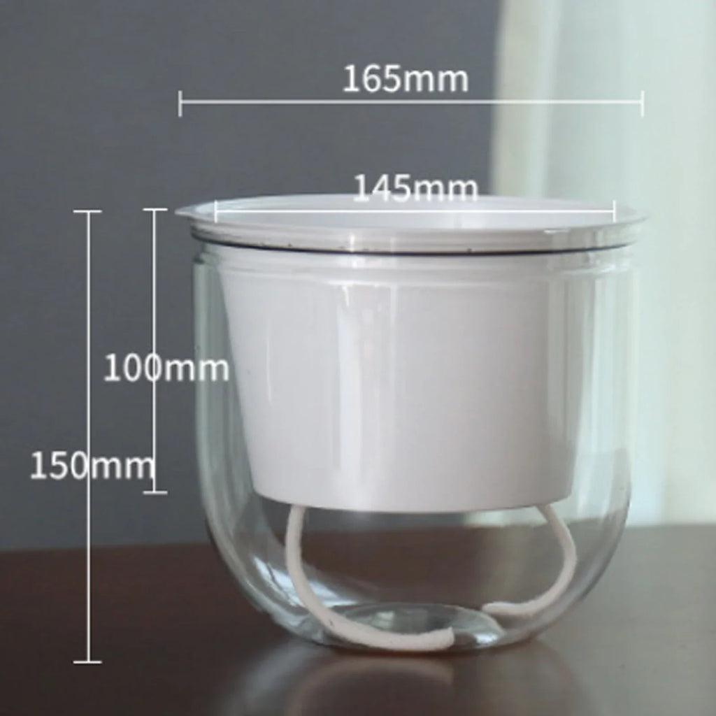Self-Watering Hanging Desktop Flower Pot | Auto Wick Planter