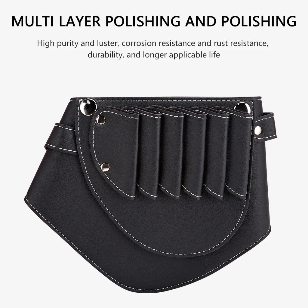 Barber Scissors Waist Pack | PU Leather Multi-Pocket Tool Belt