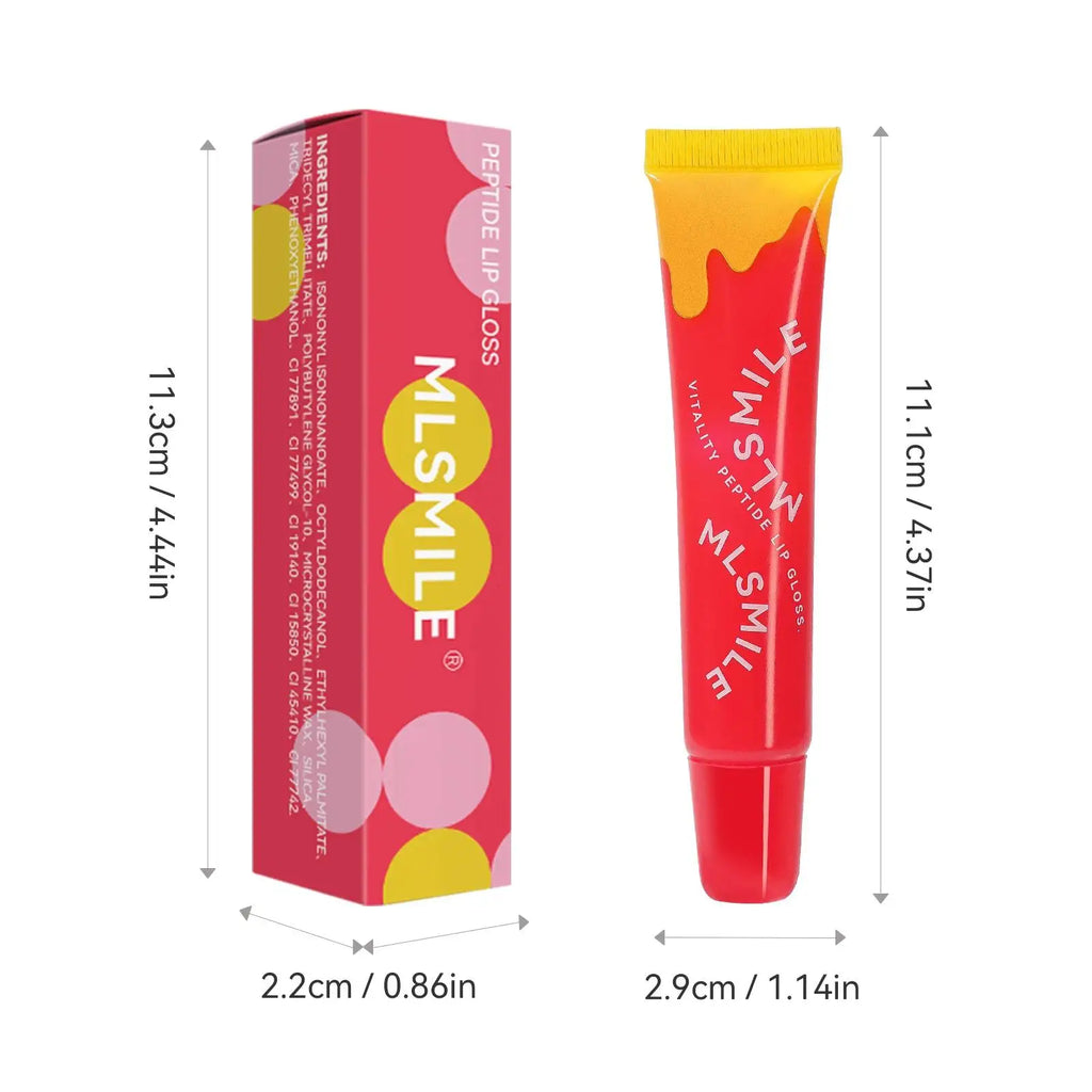 MLSMILE Peptide Lip Gloss – Plumping, Clear & Long-Lasting