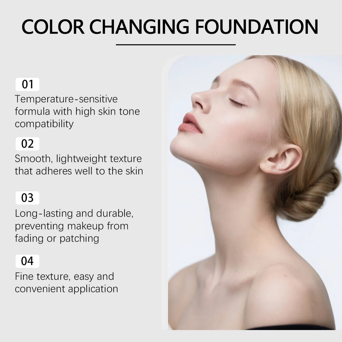Color Changing Foundation SPF 15 – Hydrating Natural Coverage