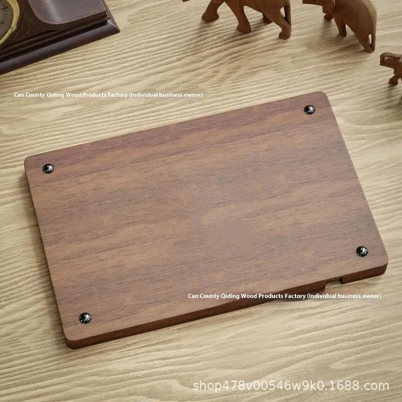 Wooden Office Desktop Storage Box Solid Wood Partition Mobile Phone
