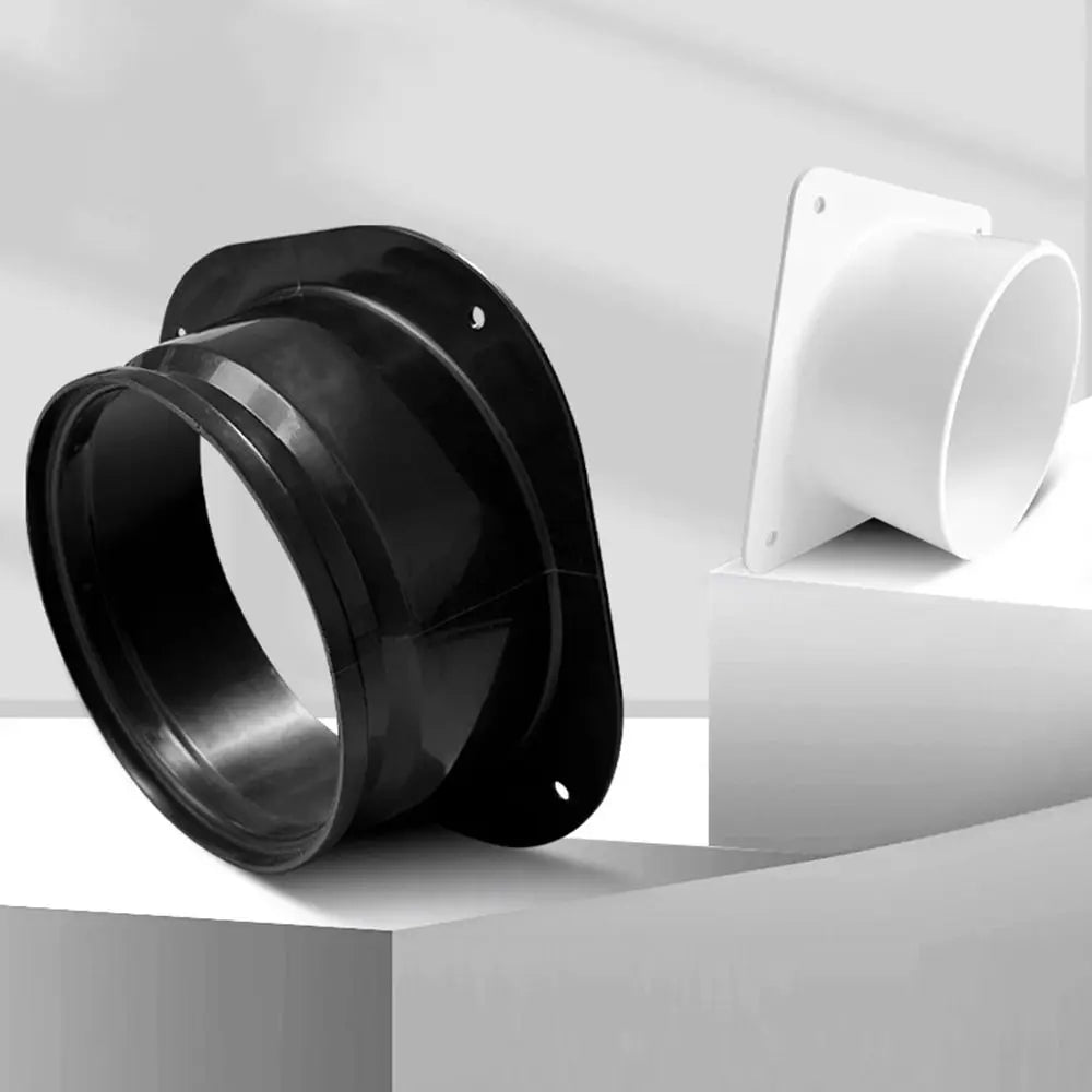 Plastic Vent Pipe Adapter Flange Connector Wall-mounted Square Round