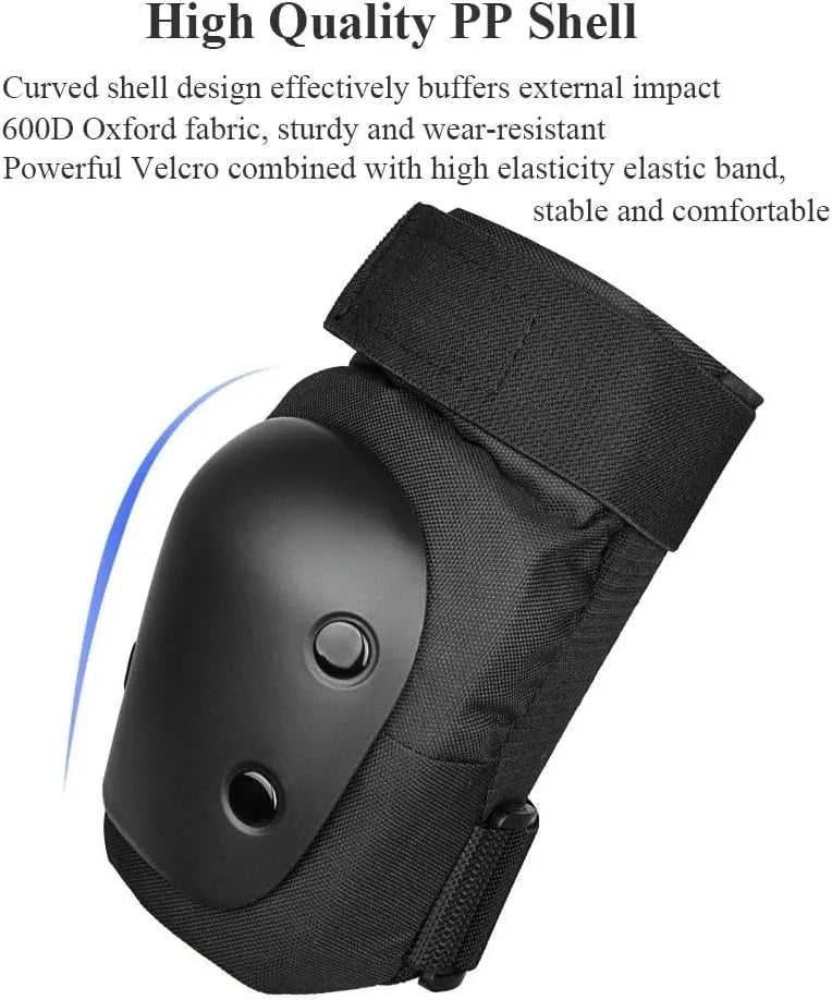 6-in-1 Knee Elbow Wrist Protective Gear Set – Adults & Youth