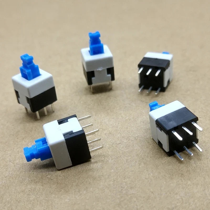 5 8 7 Self Locking Non Push Tactile Power Micro Switch 6 Pin Button