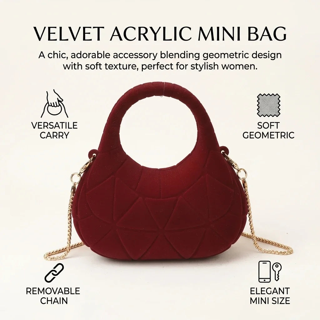 Mini Acrylic Crossbody Bag – Candy Color Metal Chain Handbag