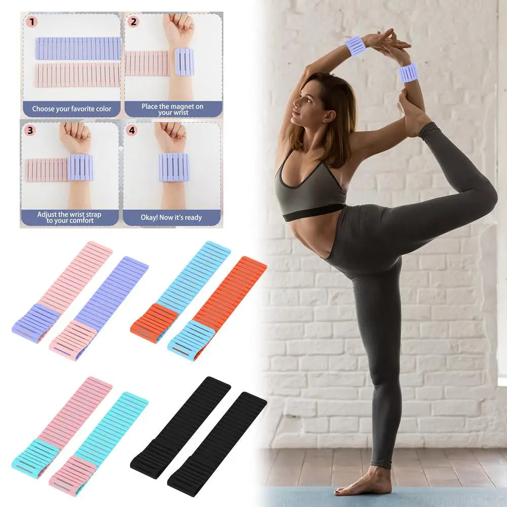 Magnetic Silicone Wrist & Ankle Weights 2LB | Fitness Training