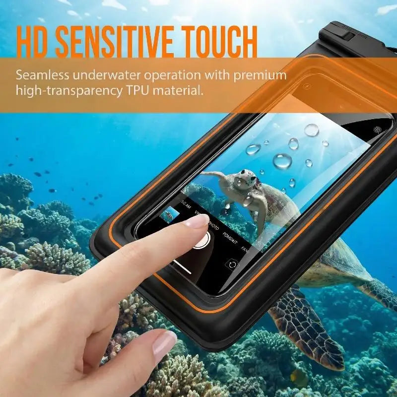 IPX8 Floating Waterproof Phone Pouch | Dry Bag Beach & Pool