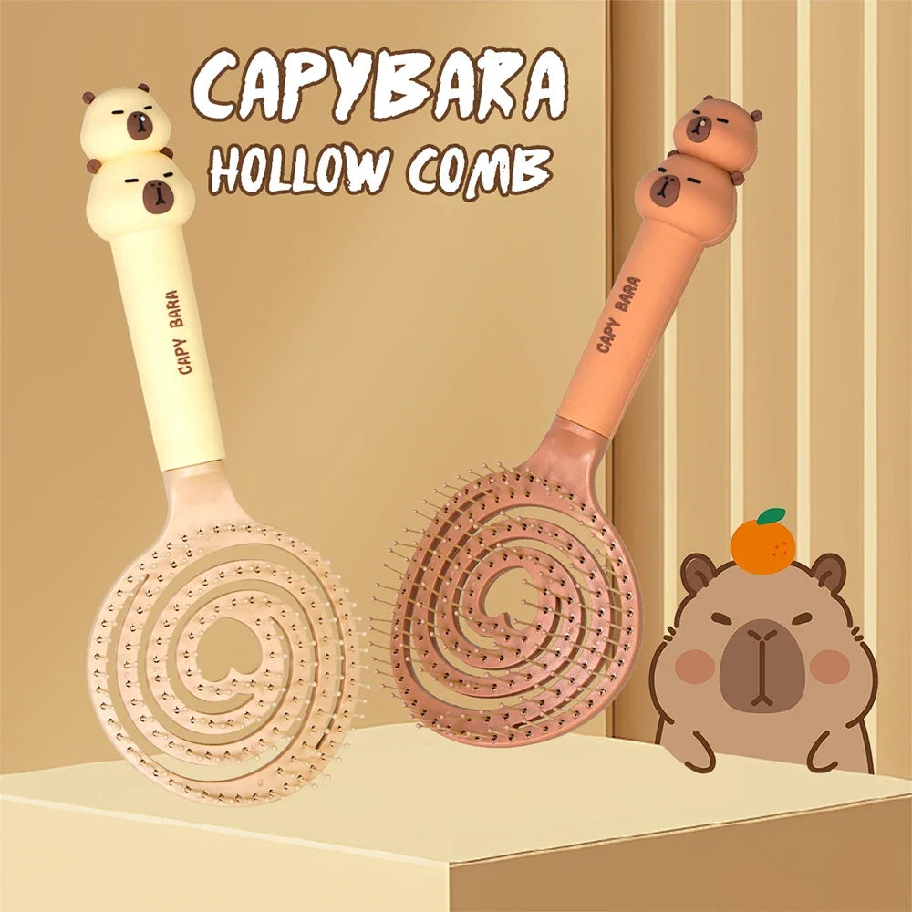Capybara Hollow Hair Comb – Anti-Static Detangling Brush