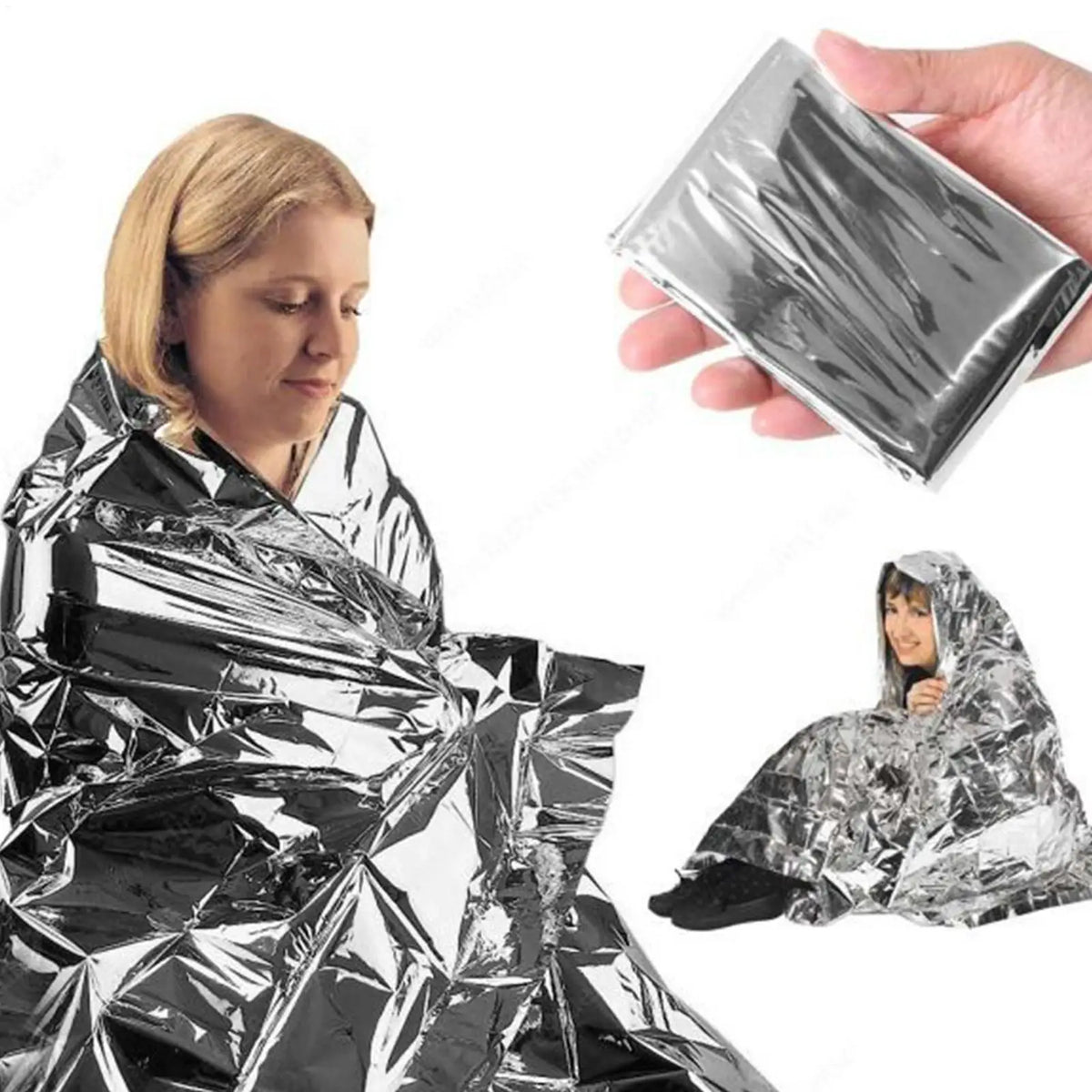 Emergency Thermal Survival Blanket – Waterproof Foil for Camping