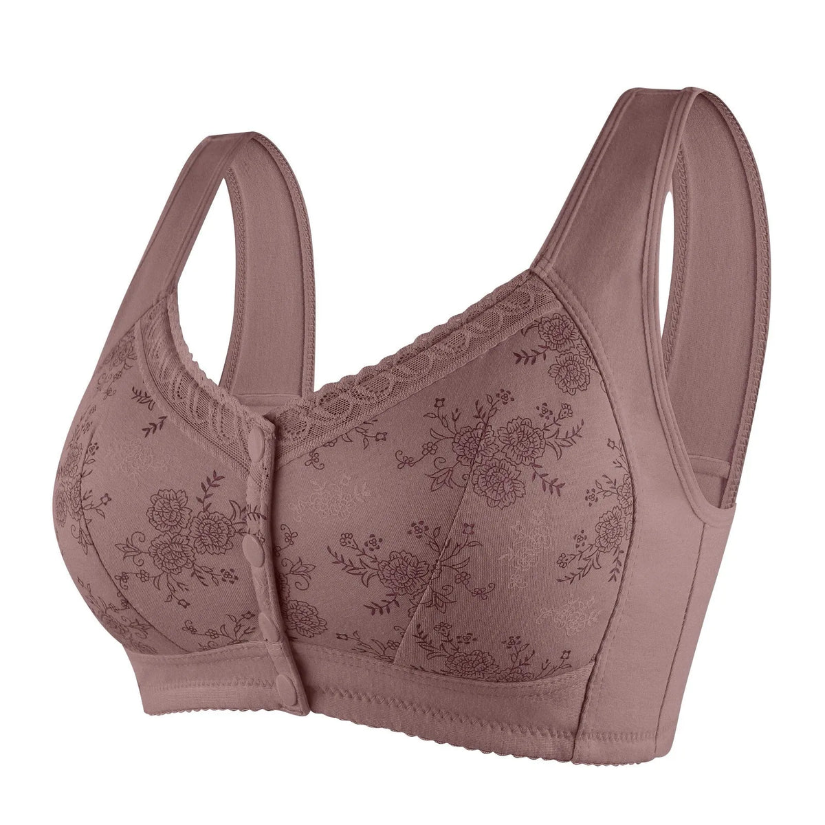 Women's Wire-Free Front Buckle Bra | Plus Size Breathable Vest Bra
