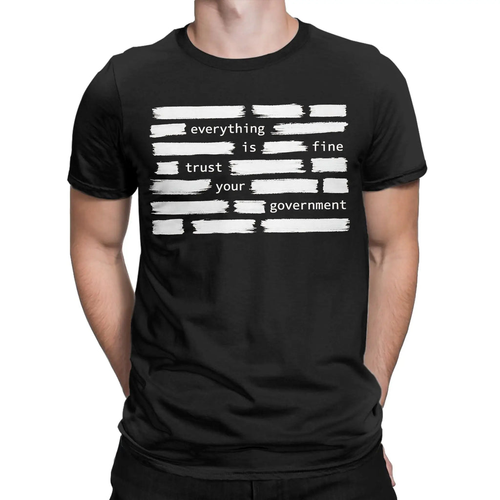 "Everything Is Fine" Funny Men's Graphic T-Shirt | Cotton Tee