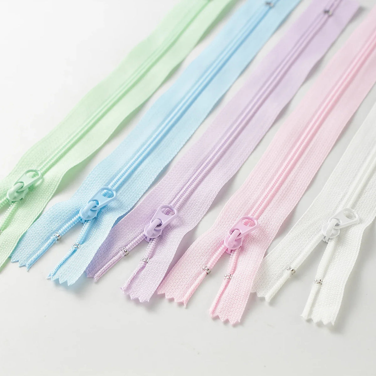 10-Pack Nylon Coil Zippers 20cm Multicolor – Sewing & Crafts