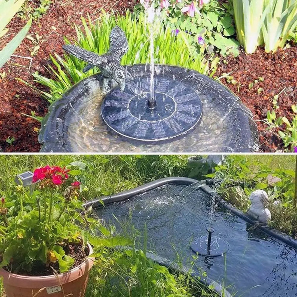 Solar Floating Fountain Pump 13/16/18cm – 6 Nozzles Included