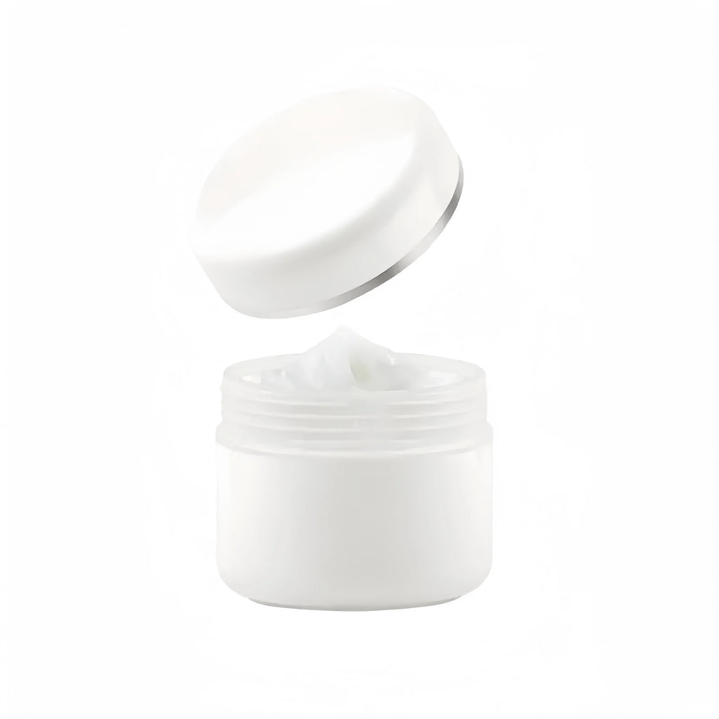 10-Pack White Plastic Cosmetic Jars with Twist-Top Lids