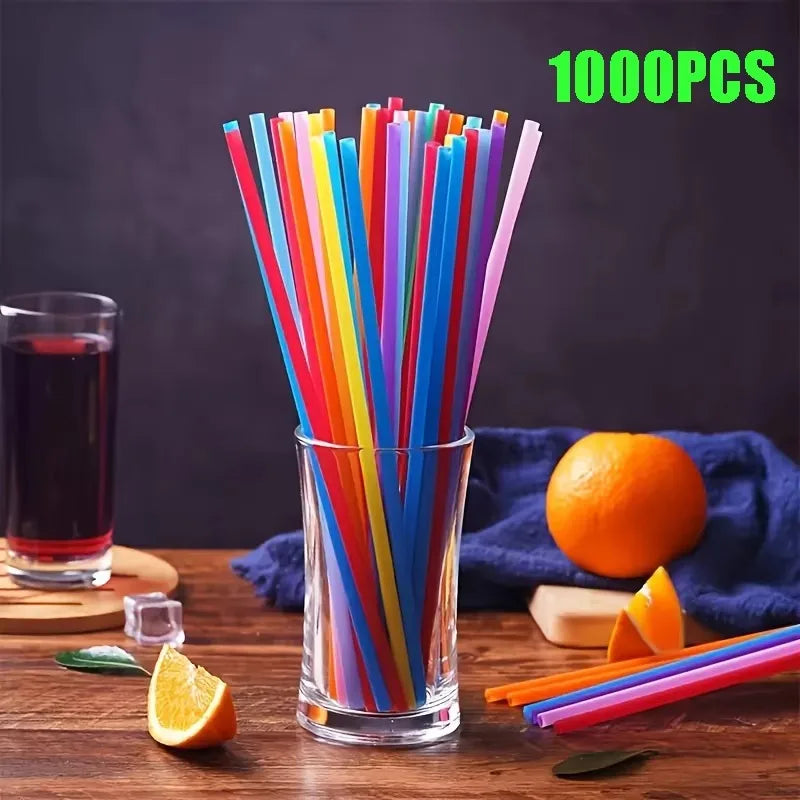 Multicolor Flexible Plastic Drinking Straws | Bulk Party Pack