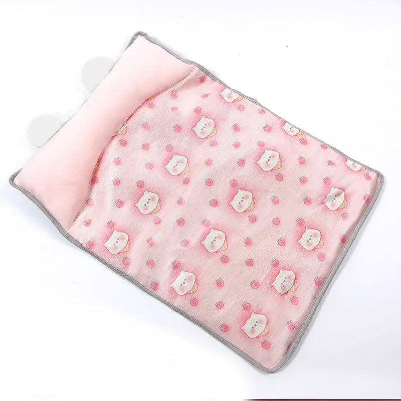 Dog Beds Cat Summer Ice Silk MATS Pet Supplies Teddy Small