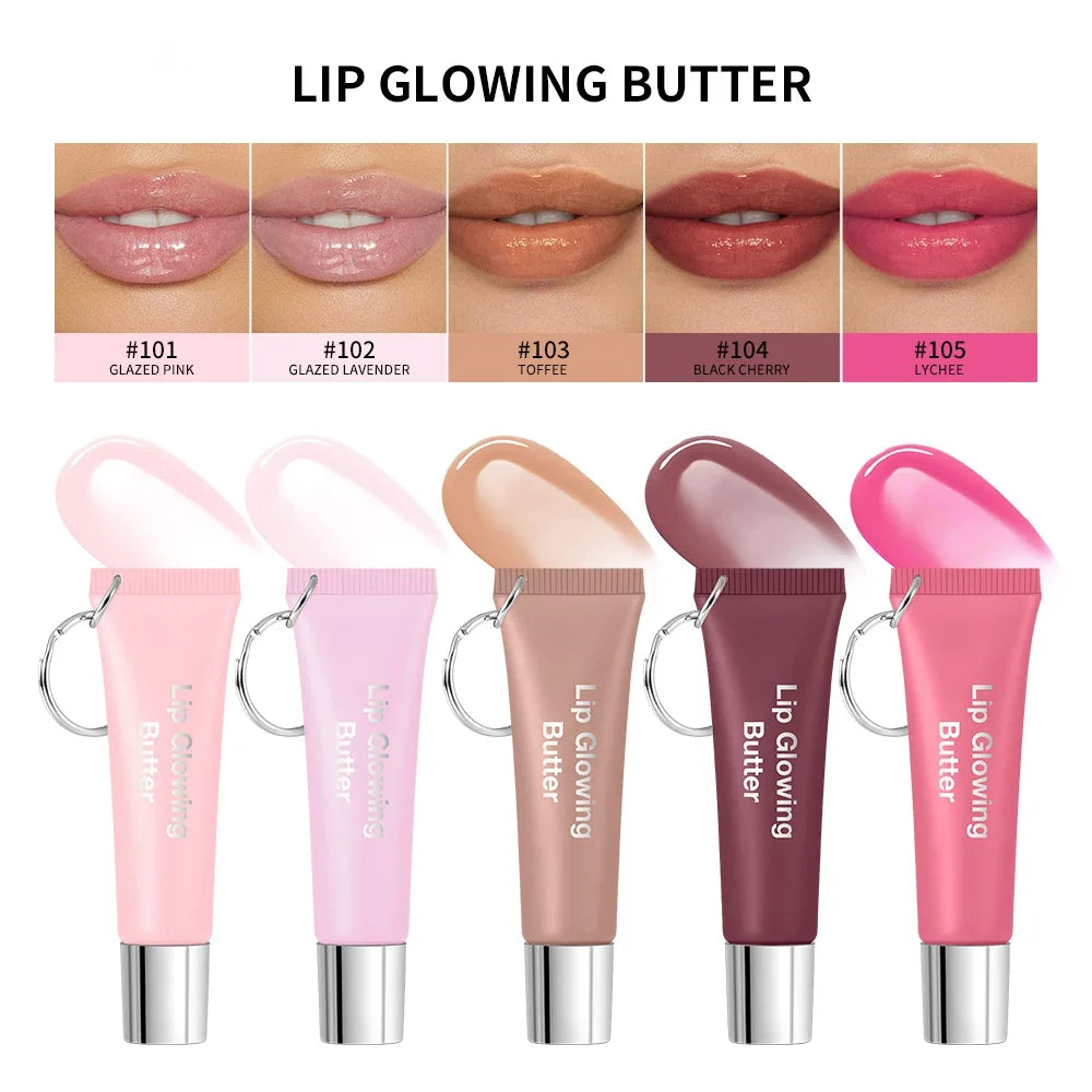 2-in-1 Lip Gloss Keychain | Glowing Butter Lip Care