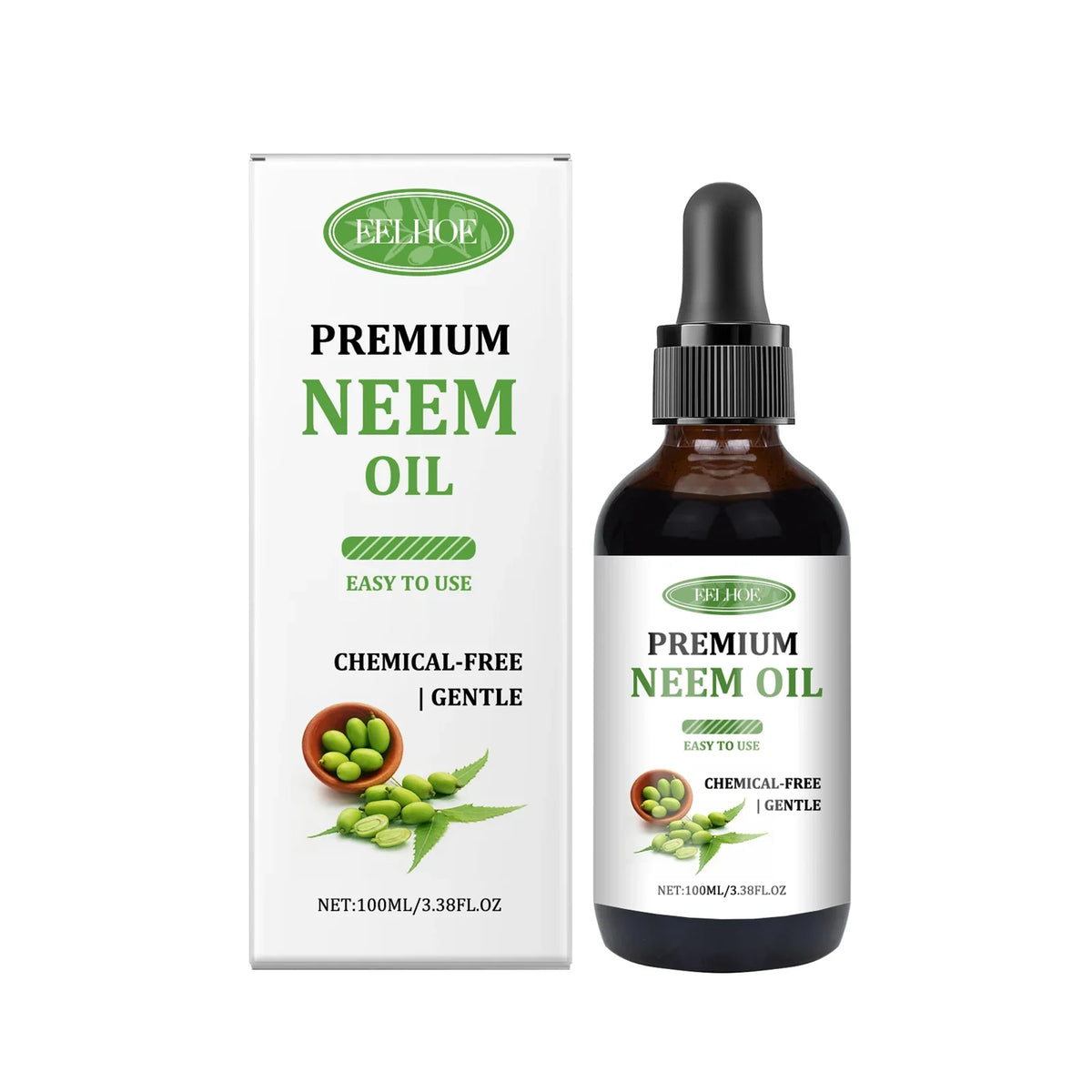 Eelhoe Neem Oil – Scalp, Skin & Nail Nourishing Essential Oil