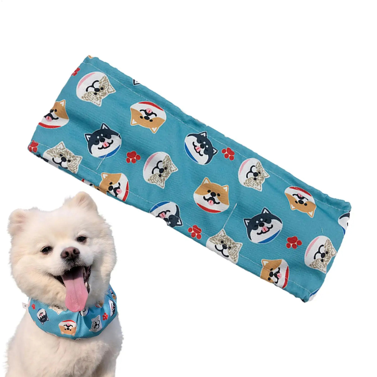 Pet Cooling Bandana & Ice Collar for Dogs & Cats | Adjustable
