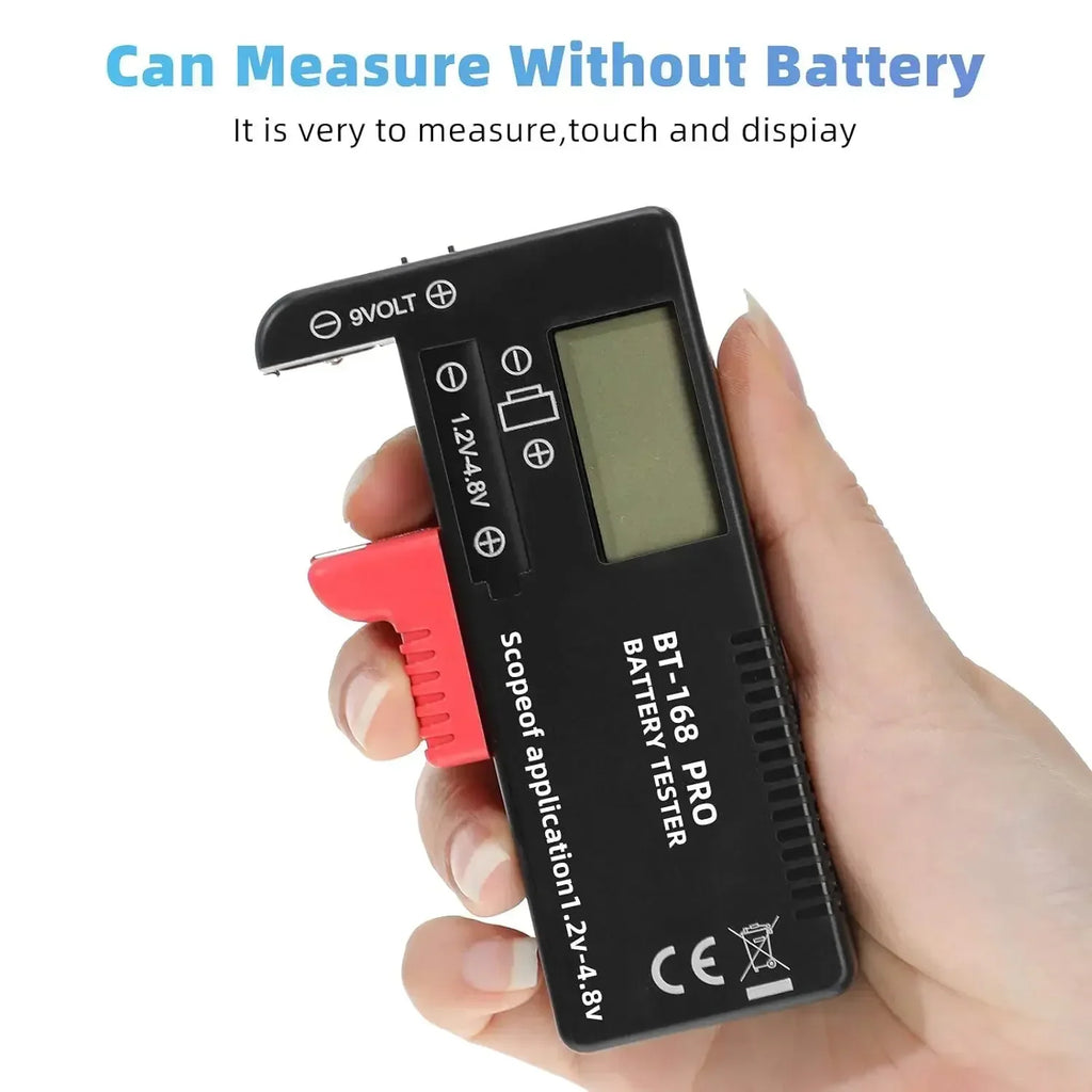 BT-168 Universal Battery Tester – AA AAA C D 9V Button Cell
