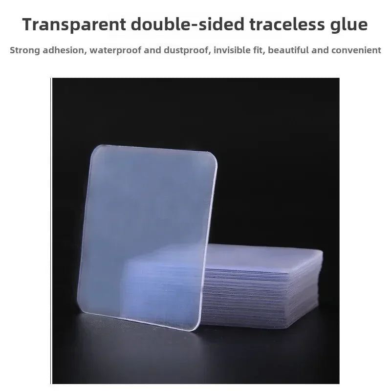 Nano Double-Sided Tape Squares – Reusable, Waterproof, No Trace