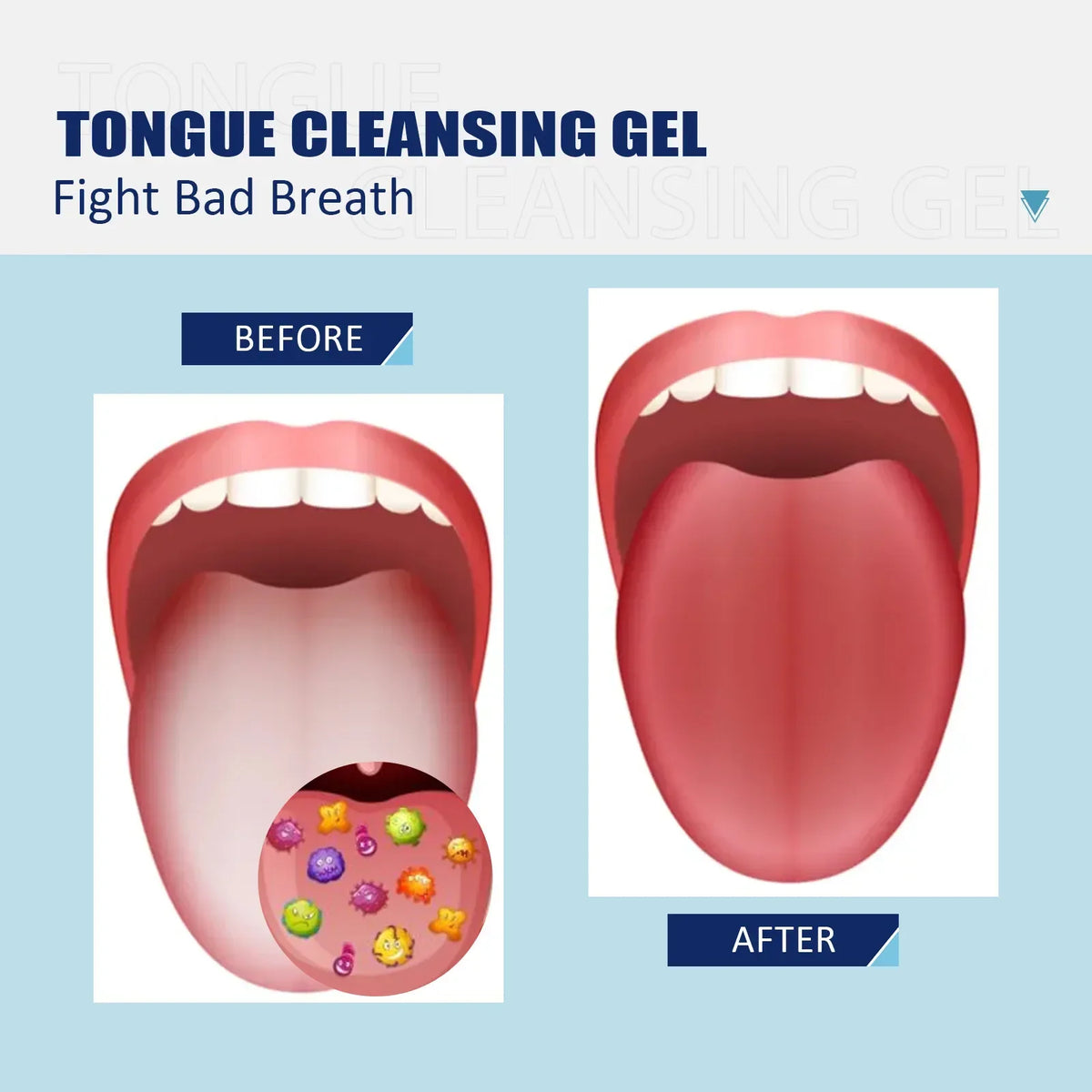 EELHOE Tongue Cleaning Gel & Brush Kit | Fresh Breath Oral Care