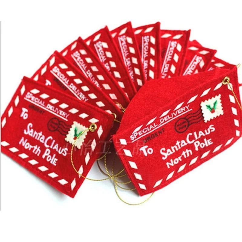 10 Christmas Hanging Envelope Gift Card Holders – Tree Décor