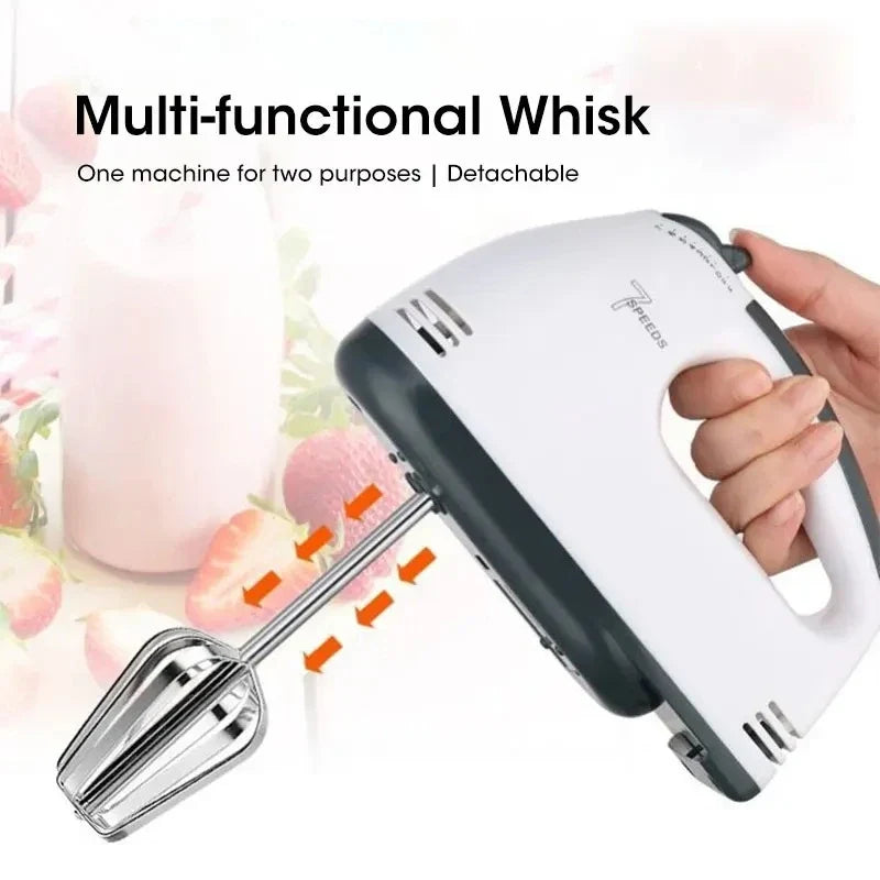 NOCCLILI 7-Speed Handheld Electric Mixer for Baking & Dough