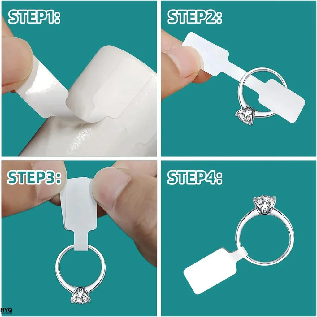 Roll Price Stickers Jewelry Tags Self Adhesive White Blank Sticker