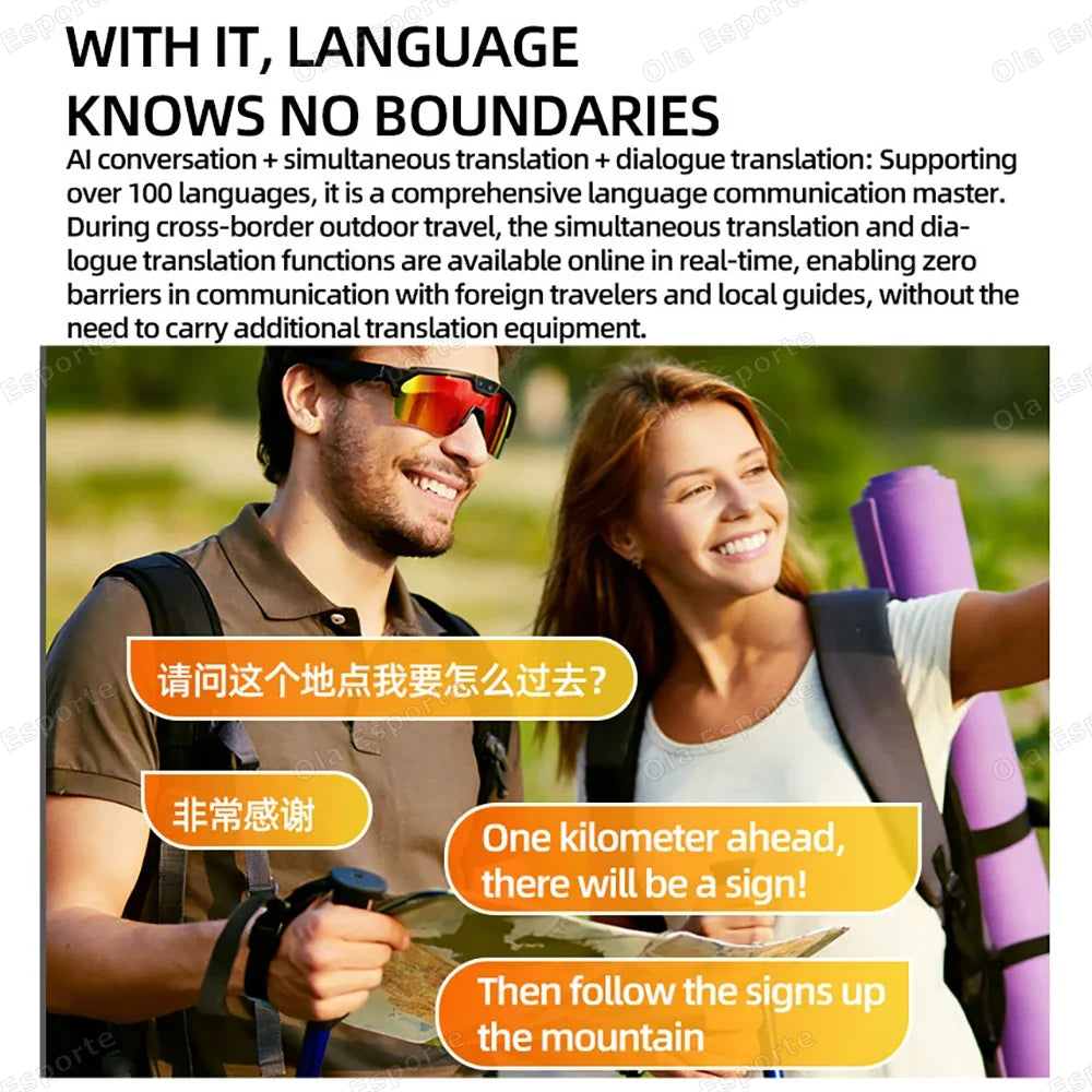 AI Smart Glasses | 4K Camera, Bluetooth & Translation