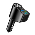 66W Dual USB Car Charger with Digital Display | 3-in-1