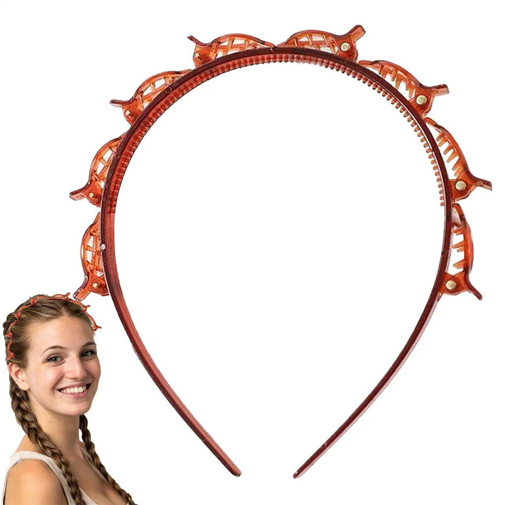 Women's Headband with Clips – Twist, Plait & Bang Styling Hoop