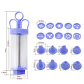 DIY Pastry Cream Gun & Cookie Decorator – 18-Piece Nozzle Set